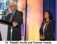 Dr. Rodolfo Acuña and Dolores Huerta